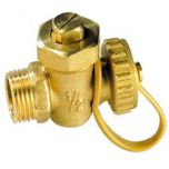 Robinet à boisseau foncé avec bouchon mâle femelle 3/4" (20/27) - Sferaco