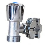 Robinet machine à laver laiton chromé autoperceur Ø10 au 14 - sortie M - Sferaco