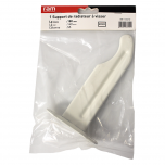Support à visser pour radiateur en fonte type traditionnel - Longueur axe 140 mm - Longueur totale 180 mm - Ram