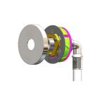 Sortie de cloison STARFIX Mono multicouche à sertir Ø16 - sortie M3/8" coudé - Anquier