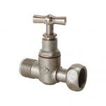 Robinet d'arrêt WC droit presse-étoupe Mâle Femelle 3/8" (12/17) - Somatherm