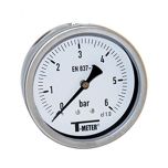 Manomètre boitier inox à bain de glycérine AXIAL Mâle 1/2" (15/21) - Ø100 - Pression -1 / 1 bar - Sferaco