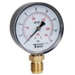 Manomètre ABS à cadran sec RADIAL Mâle 1/2" (15/21) - Ø80 - 0 à 16 bar - Sferaco