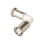 Coude multicouche PVDF blanc égal à sertir - Ø16x2,0 - HENCO