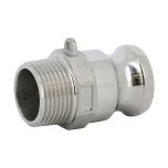 Raccord rapide à cames inox adaptateur mâle F - 1'' (26/34)