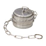 Raccord symétrique aluminium bouchon à verrou avec chaînette, DN80 - SFERACO