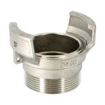 Raccord symétrique inox mâle 1"1/4 (33/42) sans verrou, sans joint, DN32 - SFERACO