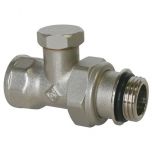 Té laiton nickelé 1/2" (15/21) pour radiateur - Somatherm