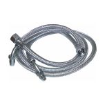 2 Flexibles fioul Femelle 3/8" x Mâle 1/4", coudé, Ø8mm, longueur 1000 mm pour chaudière ELCO