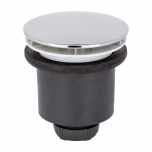 Bonde de Douche NF Ø90  Verticale TOURBILLON - Dôme ABS Chromé - Wirquin