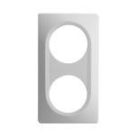 Plaque 2 postes blancheEPURE - Ohmtec - IICSEN