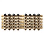 10 Collecteurs mini-vanne mâle 3/4" (20/27) - femelle 1/2" (15/21) - 4 piquages mâle 1/2" (15/21) - Arcanaute