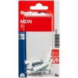 6 chevilles MDN Ø12 x 30 mm – mini GK - Fischer