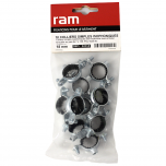 Sachet de 10 colliers métalliques acier simple isophonique Ø18 - RAM