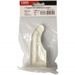 Support à visser pour radiateur en fonte type traditionnel - Longueur axe 85 mm - Longueur totale 120 mm - Ram