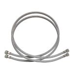 2 Flexibles fioul Femelle 3/8" x Femelle 3/8", droit, Ø8 mm, longueur 1200 mm pour chaudière ELCO