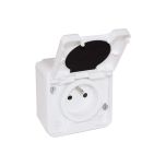 Prise 2P+T complet - étanche IP55 - OXXO Blanc - Eur'Ohm