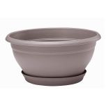 Coupe LOTUS Taupe avec soucoupe clipsée, 25 x 12,6 cm, 3L - EDA