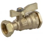 Robinet droit avant ou après compteur laiton - PE20 - Ecrou prisonnier 3/4"(20/27)- Sferaco