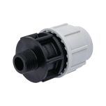 Raccord Droit Série 7 PE Ø25 Mâle 1" - Plasson