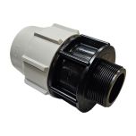 Raccord Droit Série 7 PE Ø63 Mâle 2" - Plasson