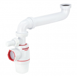 Ensemble évier 1 Bac NF avec Siphon Ø40 NEO AIR Wirquin et prise de machine à laver - Wirquin