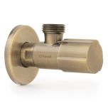 Robinet équerre design - ACS - VIEUX BRONZE - Mâle 1/2" / Mâle 3/8" - Tucai