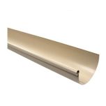 Profilé gouttière PVC 25 demi-ronde en 4 m - sable - First Plast