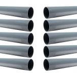 10 Tubes PVC évacuation NF-Me lisse - diamètre 40 mm - 4 mètres - ép. 3,0 mm - Arcanaute