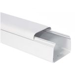 Goulotte 65 x 50 mm - Clipsage sur le dessus - 2m - Blanc - First Plast