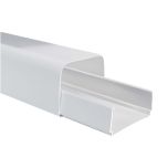 Goulotte 65 x 50 mm - Clipsage à la base - 2m - Blanc - First Plast