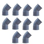 10 coudes PVC 45° Femelle/Femelle Ø32 - First Plast