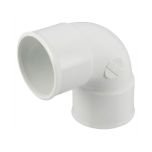 Coude PVC blanc NICOLL Femelle Femelle 87°30 - Ø40