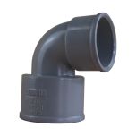 Coude réduit PVC 87°30 FF Ø50 x 40 mm - First Plast