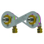 Sortie de cloison STARFIX 150 PER à compression Ø 16 - M3/4" (20/27) coudée réglable - Anquier