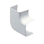 Coude plat 90° pour goulotte 80 x 60 mm - blanc - First Plast