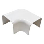 Coude plat 90° pour goulotte 80 x 60 mm - blanc - First Plast