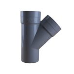 Culotte PVC 45° Mâle Femelle Ø75 - First Plast