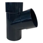 Culotte PVC 67°30 mâle femelle pour tube Ø80 - Anthracite - First Plast