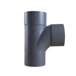 Té pied de biche PVC 87°30 Mâle Femelle Ø100 - First Plast