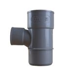 Té pied de biche réduit PVC 87°30 Mâle Femelle Ø50 réduit Femelle Ø32 - First Plast