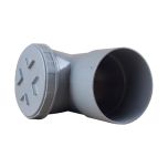 Té de visite PVC Femelle-Femelle Ø100 - FIRST-PLAST