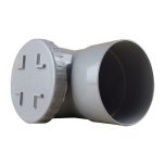 Té de visite PVC MF Ø125 - NF Me