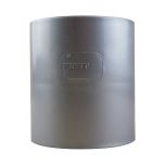 Manchon PVC pour tube de descente Ø80 - aspect zinc - First Plast