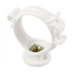 Collier monobloc blanc pour tube PVC Ø32 - Nicoll