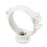 Collier monobloc blanc pour tube PVC Ø40 - Nicoll