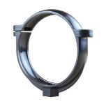 Collier à bride pour tube de descente gouttière en PVC - Ø80 - Anthracite  - First Plast