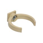 Collier lyre pour tube de descente PVC Ø50 - sable - First Plast