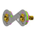 Sortie de cloison STARFIX 150 PER à glissement Ø 16 - F1/2" (15/21) droit - Anquier