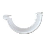 Jonction longue BI-SYSTEM PVC 25 demi-ronde - Blanc - First Plast